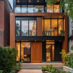 Urban Retreat with Wooden Warmth