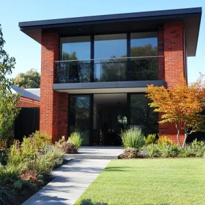 Modern Brick Marvel: A Contemporary Village Abode