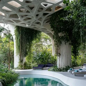 Jungle Oasis Meets Futuristic Design