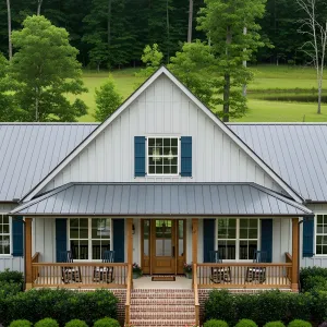 Welcoming Porch with a Dash of Spruce