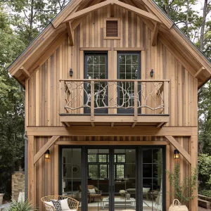 Cabin Coziness with a Touch of Twiggy Charm