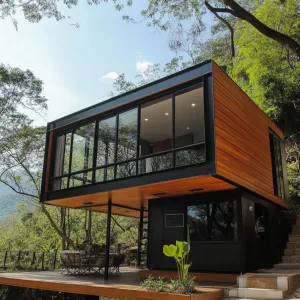 Contemporary Cliffside Container Haven