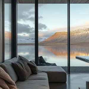 Stunning Glass-Walled Haven Overlooking the Lake