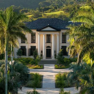 Preview of Majestic Manor Amidst Lush Greenery