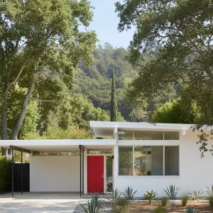 Red Door Charm in the Verdant Valley