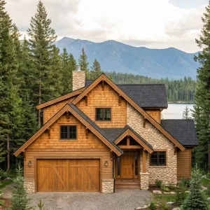 Lakeside Craftsman Cabin Escape
