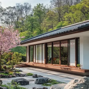 Zen Oasis: Sleek Serenity with Sakura