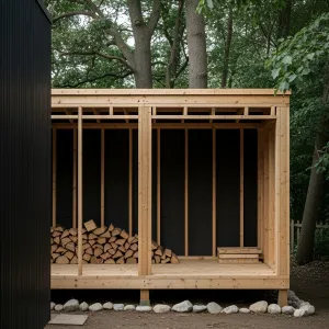 Cozy Timber Tepee for Toasty Nights