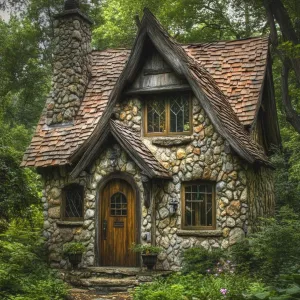 Rustic Storybook Cottage: Cobblestone Wonder