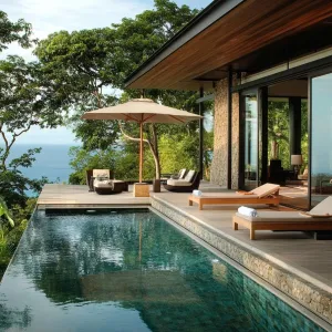 Tropical Bliss: Poolside Pavilion