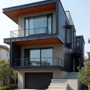 Urban Steel-And-Warmwood Modern