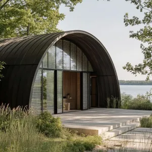 Arched Hideout by the Lakeside