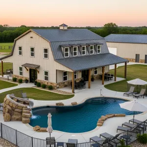Country Charm Takes a Dip: Rural Poolside Escape