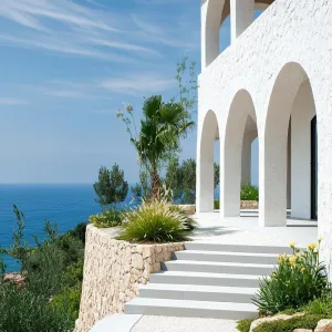 Mediterranean Mansion’s Majestic Arches Exterior