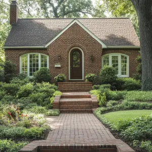Brick Cottage Delight: A Pathway to Joy