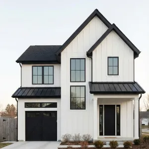 Slim Gabled Retreat With Raven Roof