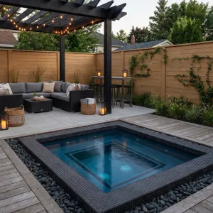 Modern Courtyard Lounge Spa Nook