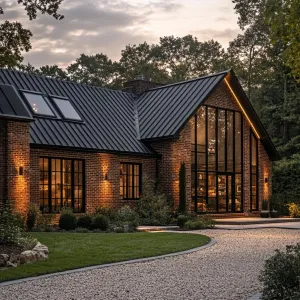 Cozy Brick Sanctuary at Dusk