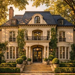 Sunlit Ivyclad French Revival Home