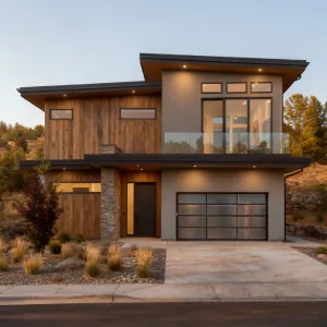 Splayed Eaves, Quiet Canyon Modern