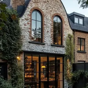 Enchanted Brick Abode with Ivy Touches