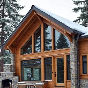 Timbered Bliss on the Frosty Edge
