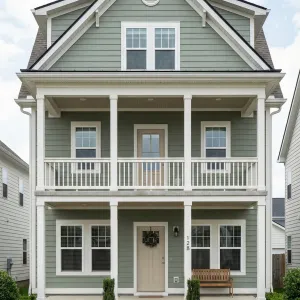 Sage Stacked Veranda Townhouse