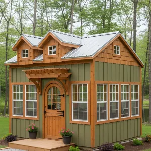 A Charming Greenhouse Shed Fusion