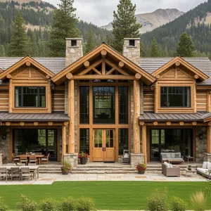 Mountain Paradise of Timber and Stone