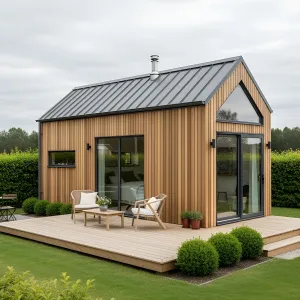 Pocket-Sized Oasis: Contemporary Cabin Delight