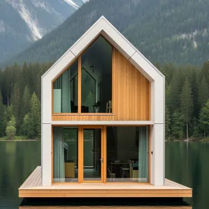 Floating Haven with a Mountain View