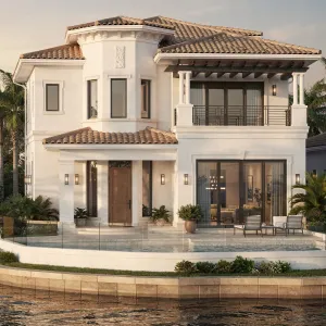 Mediterranean Waterfront Villa Retreat