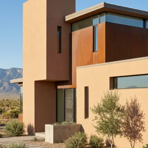 Desert Beacon Modern Adobe House