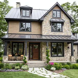 Stately Stone Homestead with Modern Twists