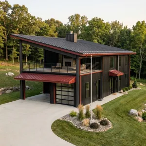 Forest-Edge Barndo With Skyview Deck