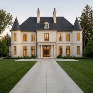 Twin Turret Creamstone Manor Residence