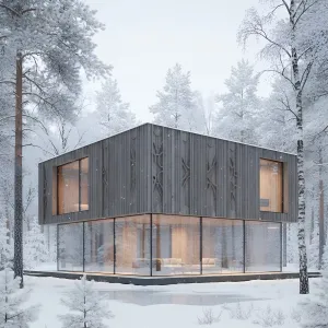 Forest Halo Winter Lodge