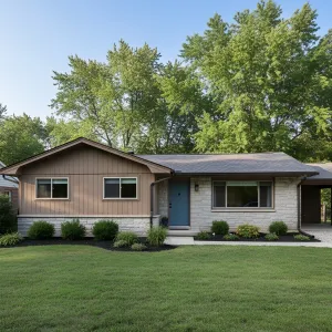 Pebble-Front Carport Ranch