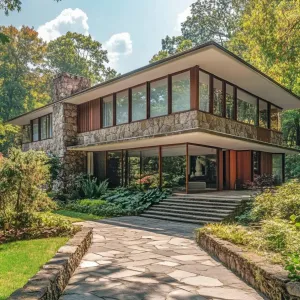 Modern Escape in Woodland Stone Chic