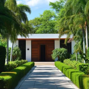 Pathway to Paradise: A Tropical Entrance