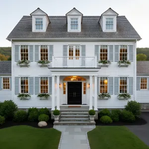 Symmetrical New England Colonial