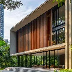 Tropical Respite: Glass Meets Green Grandeur