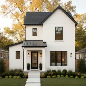 Charcoal-Trim Courtyard Haven
