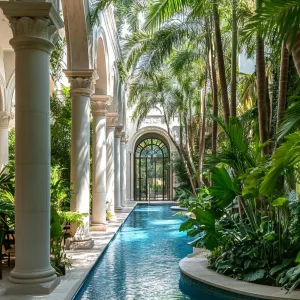 An Oasis of Arches and Palms