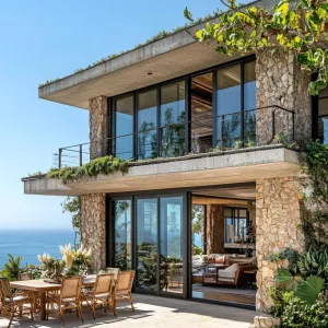 Coastal Elegance: Where Stone Meets Sky