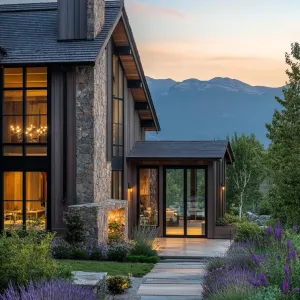Twilight Timber Haven: Dreamy Domicile in the Hills