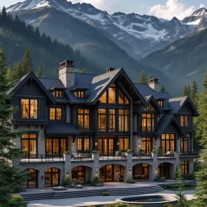 Majestic Manor Under Alpine Glory
