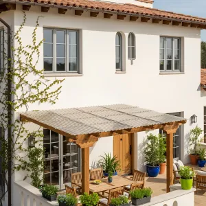 Sunlit Serenity: Terrace Delight