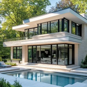 The Glassy Marvel by the Pool