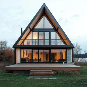 A-Frame Escape by the Riverbend
